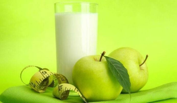 Kefír a jablka na hubnutí