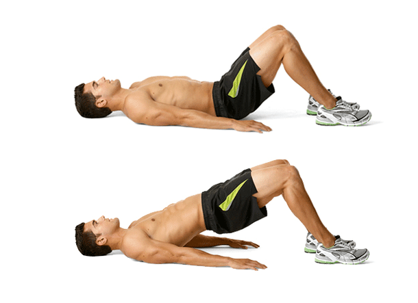 glute bridge pro hubnutí