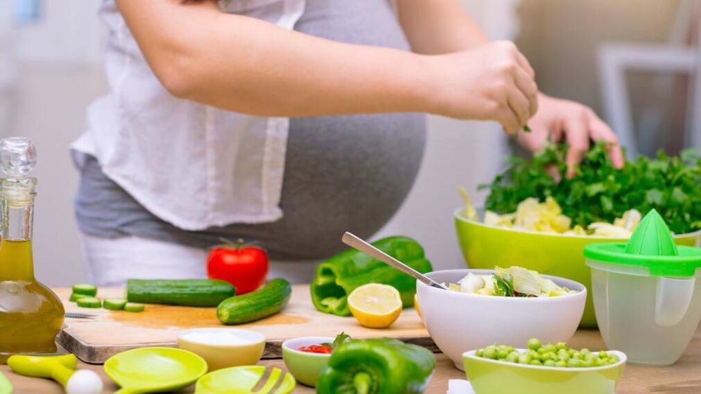 zelenina pro línou stravu během těhotenství